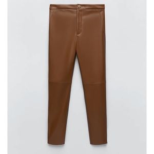 ZARA FAUX LEATHER LEGGINGS